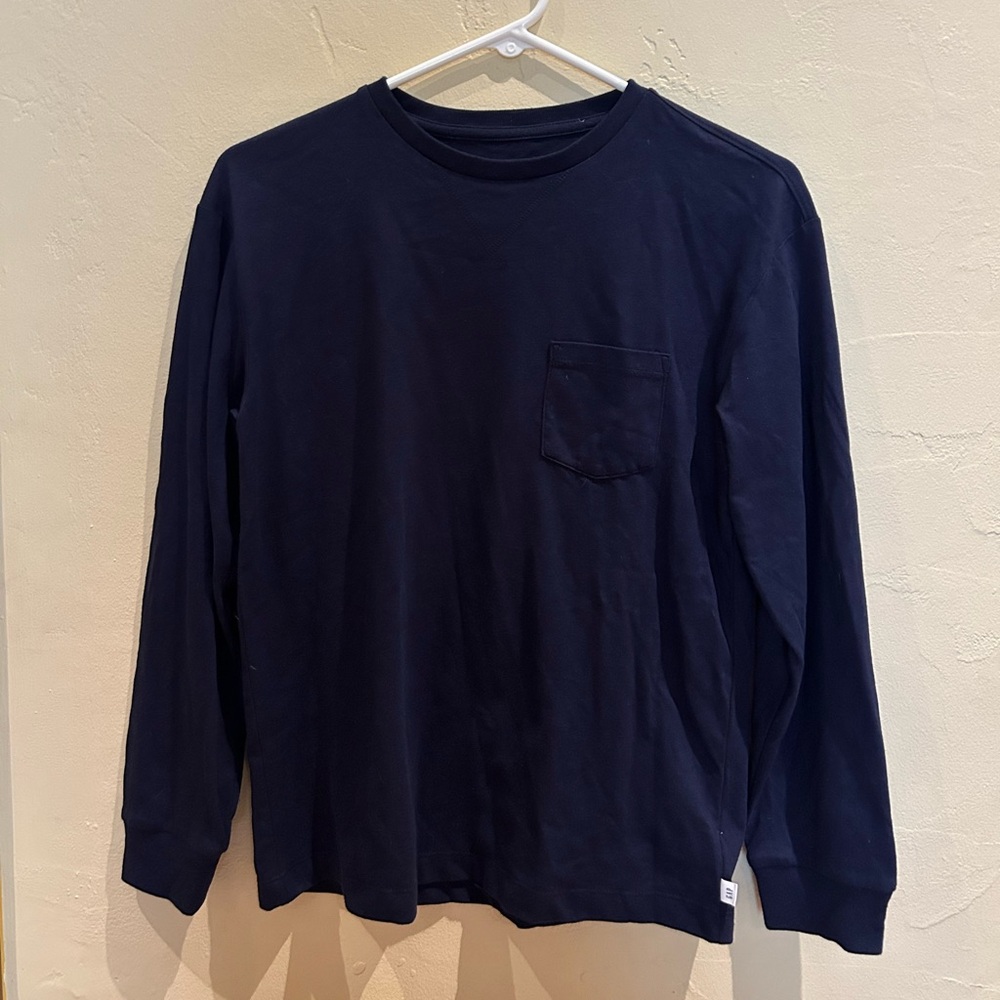 Boys Gap Navy Blue Cotton long sleeve shirt